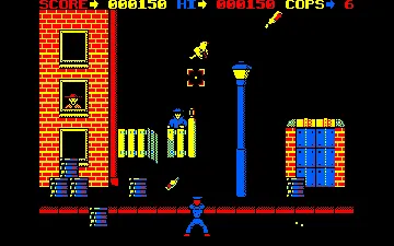 Cop-Out (UK) (1986) (Trainer) screen shot game playing